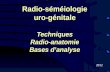 Radio-séméiologie uro-génitale Techniques Radio-anatomie Bases d’analyse