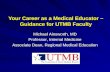 Your Career as a Medical Educator – Guidance for UTMB Faculty