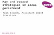Pay and reward strategies in local government