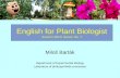 English for Plant Biologist Autumn 2013, lesson No. 7