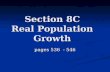 Section 8C Real Population Growth