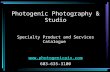 Photogenic Photography & Studio Specialty Product and Services Catalogue  photogenicpix