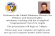 Welcome to the Global Ministries  Mission Live  Webinar with Donna Dudley,