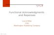 Functional Acknowledgments  and Reponses