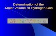 Determination of the  Molar Volume of Hydrogen Gas
