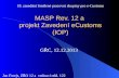 MASP  Rev . 12 a  projekt  Zavedení  eCustoms  (IOP)