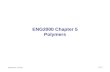 ENG2000 Chapter 5 Polymers
