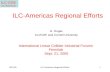 ILC-Americas Regional Efforts