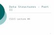 Data Structures - Part II
