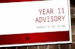 Year 11 Advisory