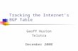 Tracking the Internetâ€™s BGP Table