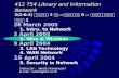 412 754 Library and Information Network 2(2-0-3) บรรยาย 2 ชม.--ปฏิบัติ 0 -- ศึกษาเพิ่มเติม 3