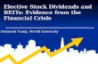 Elective Stock Dividends and REITs: Evidence from the Financial Crisis