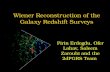 Wiener Reconstruction of the Galaxy Redshift Surveys