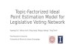 Topic-Factorized Ideal Point Estimation Model for Legislative Voting Network