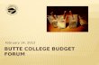 Butte College Budget Forum