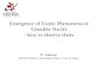 Emergence of Exotic Phenomena in  Unstable Nuclei  –how to observe them-