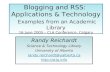 Randy Reichardt Science & Technology Library University of Alberta randy.reichardt@ualberta