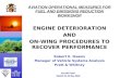 AVIATION OPERATIONAL MEASURES FOR FUEL AND EMISSIONS REDUCTION WORKSHOP ENGINE DETERIORATION  AND