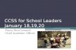 CCSS for School Leaders January 18,19,20