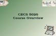 CECS 5020 Course Overview