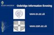 Oxbridge Information Evening