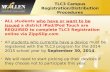 TLC3 Campus Registration/Distribution Procedures