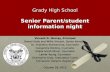 Grady High School Senior Parent/student information night