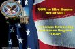 VOW to Hire Heroes  Act of 2011 Veterans Retraining Assistance Program  (VRAP)