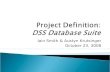 Project Definition:  DSS Database Suite