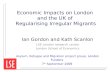 Economic Impacts on London  and the UK of  Regularising Irregular Migrants
