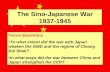 The Sino-Japanese War 1937-1945