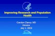 Improving Research and Population Health