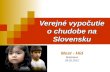 Verejné vypočutie o chudobe na Slovensku