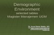 Demographic Environment selected tables Magister Manajemen UGM