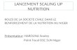 LANCEMENT SCALING UP NUTRITION