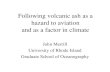 Following volcanic ash as a hazard to aviation and as a factor in climate