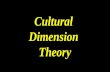 Cultural  Dimension  Theory