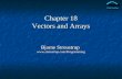 Chapter 18 Vectors and  Arrays
