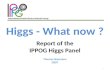 Higgs - What now  ? Report  of the IPPOG  Higgs  Panel Thomas Naumann DESY