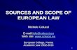 SOURCES AND SCOPE OF EUROPEAN LAW