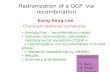 Hadronization of a QGP  via recombination