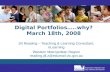 Digital Portfolios…..why? March 18th, 2008
