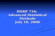 HSRP 734:  Advanced Statistical Methods July 10, 2008