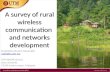 A survey of rural wireless communication  and networks development