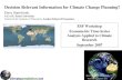 Decision Relevant Information for Climate Change Planning?