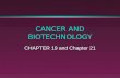 CANCER AND BIOTECHNOLOGY