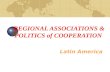 REGIONAL ASSOCIATIONS & POLITICS of COOPERATION