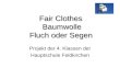Fair Clothes  Baumwolle Fluch oder Segen