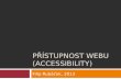 přístupnost  webu ( accessibility )